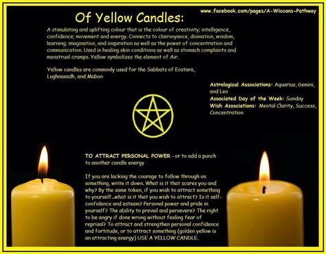 Witchy candle colors